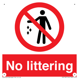 No littering